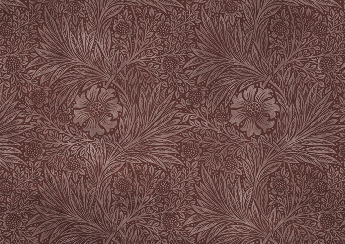 William Morris At Home Marigold Velvet, Berry - Twist&Fit Roman Blind - Image 8